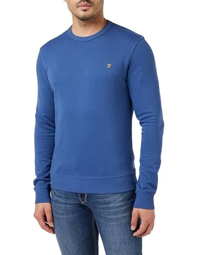 - Men's Sweatshirt, Tim Organic Cotton, Crew Neck Sweatshirt, Steel Blue, XL