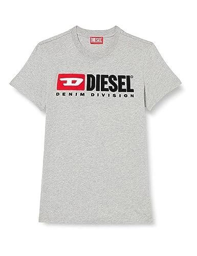 Men's T-DIEGOR-DIV Short Sleeve T-Shirt, Gray, 3XL