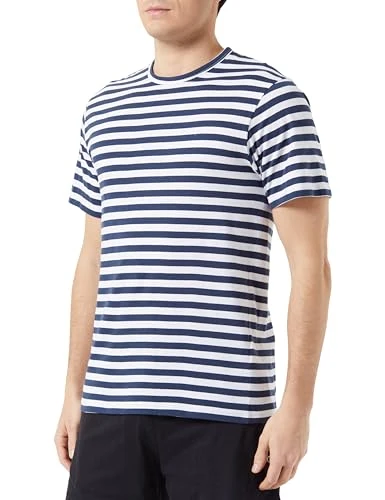 Men's T-shirt-11016000 T-Shirt, Blue/White, XXX-Large