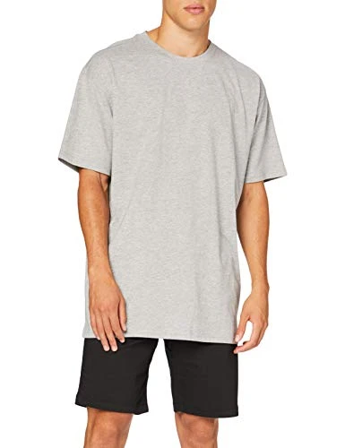 Men's T-shirt Heavy Oversize Tee T Shirt, Gray, 3XL UK