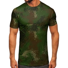 Mens T Shirt Men Fashion Spring Summer Casual Short Sleeve O Neck Camouflage Printed T Shirts Top Blouse Sweatshirts Cotton Men (4-AG, L) Mens Polo T Shirts Hawaiian Shirts for Men Short Sleeve Tops