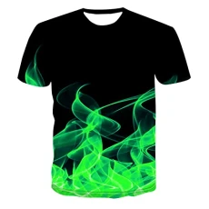 Mens T Shirt Men's 3D Novelty Tshirts Men Graphic Funny Tees 3D Printed Crewneck Short Sleeve Summer Casual Tees Blouse Tops Raglan Men Long Sleeve (4-Green, 4XL) Mens Polo Funky Hawaiian Shirt Mens