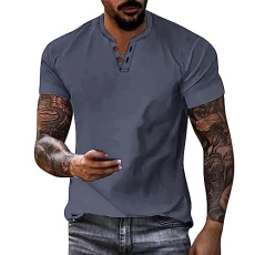 Mens T Shirt Men's Oversized Spring And Summer Trend Young Large Size English Printed Short Sleeve T Shirt Top Pocketed T Shirt (Khaki, L) Polo Shirts for Men Hawaiian Shirts for Men Short Sleeve Tops