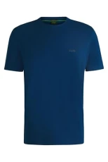 Mens T-Shirt Short Sleeve Tee Top Open Blue XL