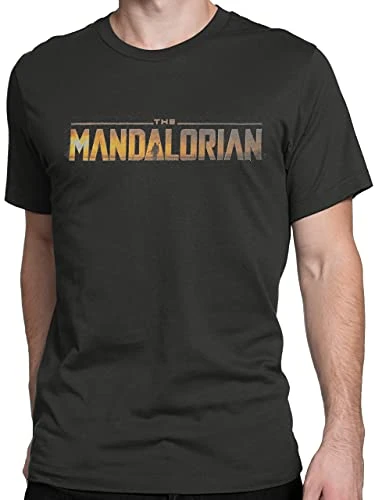 Mens T-Shirt The Mandalorian Grey Small