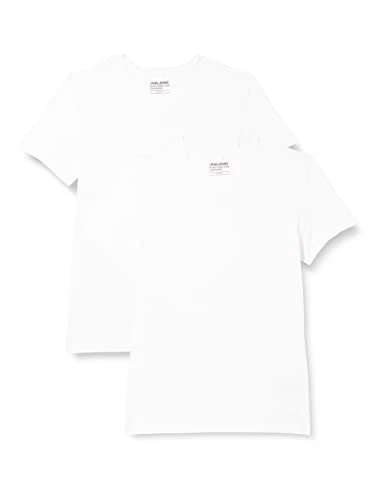 Men's T-Shirt V-Neck, White-Weiß (White 70002), Medium