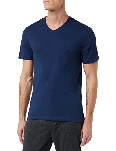 Mens T-Shirt VN 3P CO Three-Pack of V-Neck Underwear T-Shirts in Cotton Blue