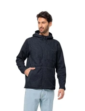 Men's Tannenspur Hooded Jacket M Fleece, Night Blue, M Men's Tannenspur Hooded Jacket M Fleece, Night Blue, M