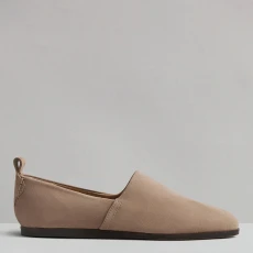 Mens Taupe Rigby Suede Loafer - Grey