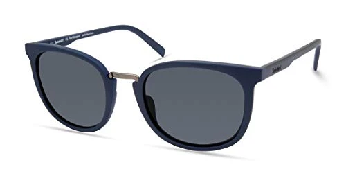 Men's TBA9270 Polarized Round Sunglasses, Matte Blue, 54mm