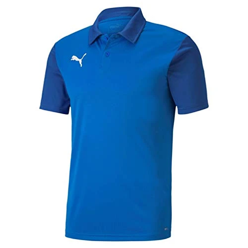 Men's teamGOAL 23 Sideline Polo T-Shirt, Electric Blue Lemonade-Team Power Blue, X-Large