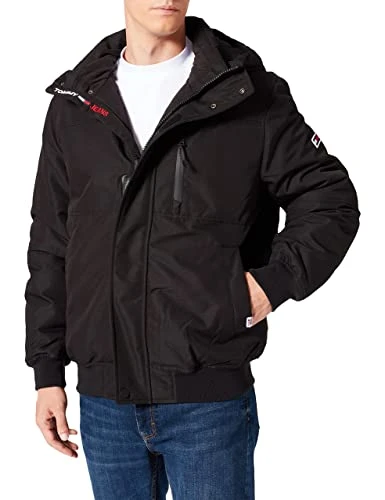 Men's Tech Bomber Jacket, Black, S