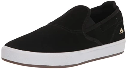 Men's Temple Low Top Skate Shoe, Black, 4.5 UK