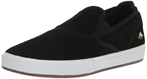 Men's Temple Low Top Skate Shoe, Black, 4.5 UK