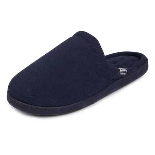 Mens Textured Mule Slippers