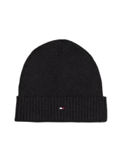 Men's Th Flag Pima Cotton Beanie Am0am12796 Beanie, Grey (Charcoal Gray), One Size