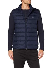 Men's The Light Down Gilet Jacket, Evening Blue, XXL Men's The Light Down Gilet Jacket, Evening Blue, XXL