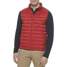 Men's The Noah Classic Ultra Loft Packable Puffer Jacket Down Alternative Coat, Cherry Red, L Men's The Noah Classic Ultra Loft Packable Puffer Jacket Down Alternative Coat, Cherry Red, L