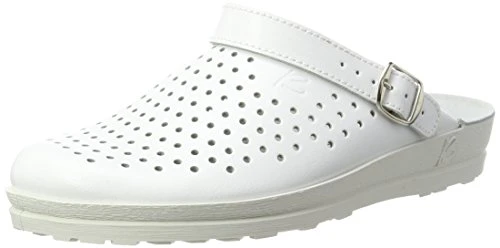 Men's Theo Slippers Mules, White White 01, 10.5 UK