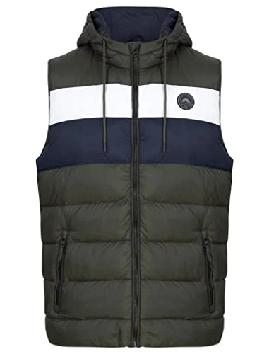 Men's Therius Hooded Micro Fleece Lined Quilted Puffer Gilet