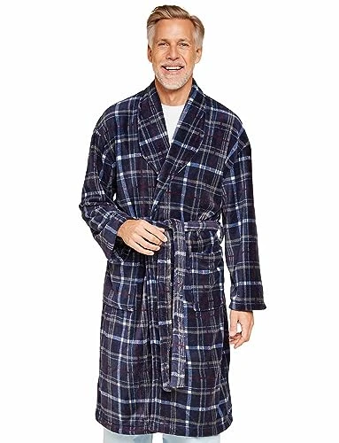 Men's | Thermal Fleece Dressing Gown Bayswater | Navy