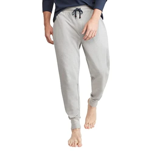Men's Thermal Jogger Pajama Bottom, Grey Heather, Large