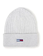Men's Tjm Essential Leather 3.5 Knitted Hat, Silver Grey Heather, One Size Men's Tjm Essential Leather 3.5 Knitted Hat, Silver Grey Heather, One Size
