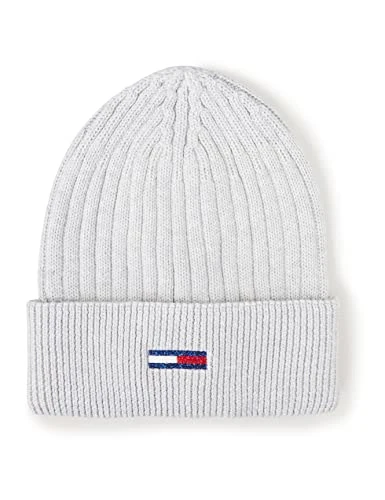 Men's Tjm Essential Leather 3.5 Knitted Hat, Silver Grey Heather, One Size