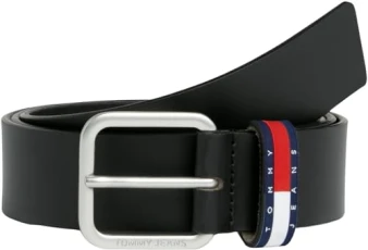 Men's TJM Flag Leather 4.0 AM0AM12340 Belts, Black, 90