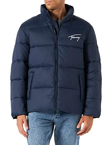 Men's TJM Signature Puffer DM0DM15446 Padded Jackets, Blue (Twilight Navy), XL