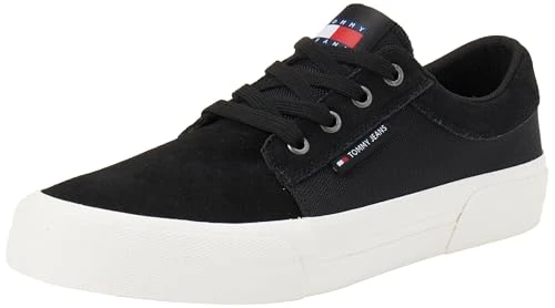 Men's TJM Vulc. Skater Mix Material (EM0EM01456 Low Top, Black (Black), 7 UK