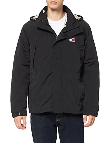 Men's TJU Three in ONE Parka, Black, S