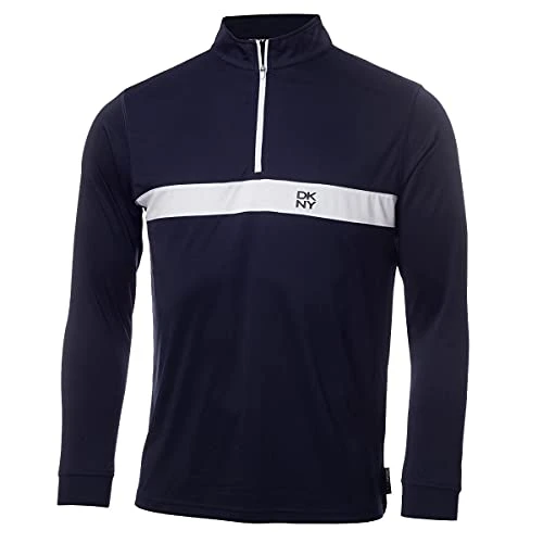 Mens Tournament Quarter Zip Pullover Navy S