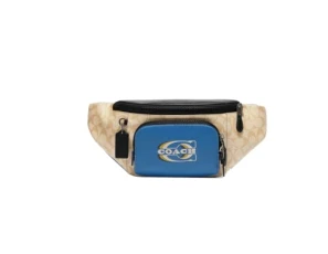 Men's Track Belt Bag, QB/Lt Khaki/Blue Jay Multi, Track Belt Bag