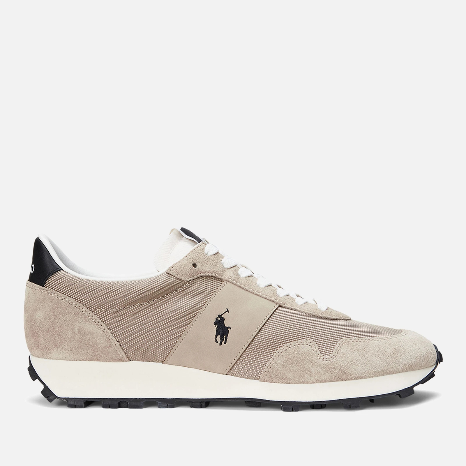 Mens Trail 125 Mesh And Suede Trainers - Beige