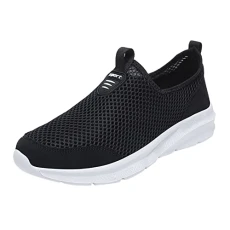 Men's Trainers, Walking Shoes, Men's Trainers, Breathable Mesh, Flat Lace, Casual Shoes, Outdoor Shoes, Trainers, Men's Shoes, Sports Shoes, Running Shoes, Trainers, Slip-On Trainers, White,