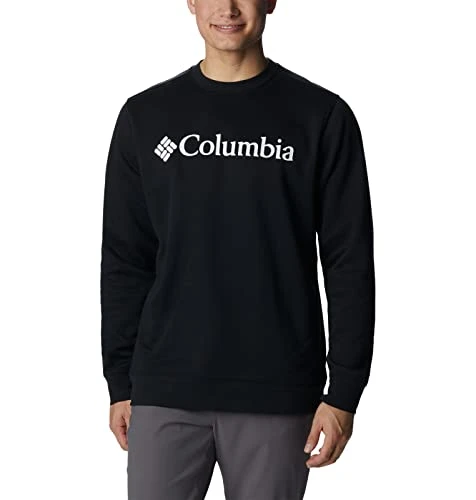 Men's Trek Crew Sweater, Black, CSC Branded Logo, 4X Tall