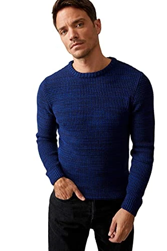 Men’s Tricot Long Sleeve Slim Fit Pullover Crewneck Sweater – Slim Fit Pullover Mens Sweater for