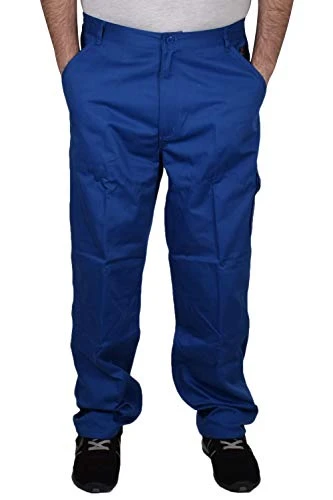 Mens Trousers Cargo Combat Work Bottom Multi Pockets Heavy Duty Hard Wearing Pants Royal - TR 34 40W