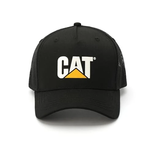 Men's Trucker Cap Hat, Black, One Size