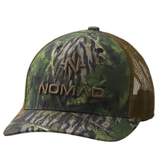 Mens Trucker Turkey Hunting Camo Hat, Pursuit - Mossy Oak Shadowleaf, One Size Mens Trucker Turkey Hunting Camo Hat, Pursuit - Mossy Oak Shadowleaf, One Size