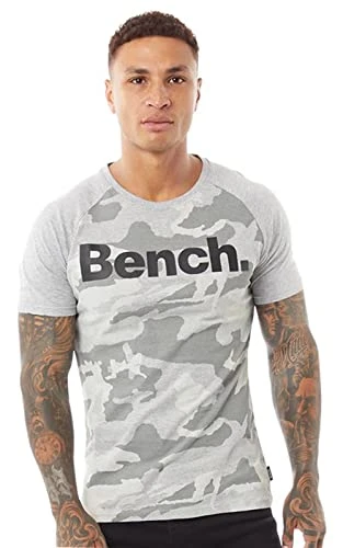 Mens Tshirt 100% Cotton T-Shirt Short Sleeve Crew Neck Tee Shirt Casual Top Grey - BESOM L