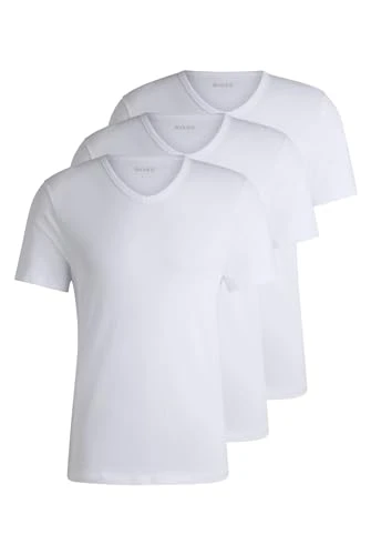 Mens TShirtVN 3P Classic Three-Pack of Cotton-Jersey Underwear T-Shirts with V Neckline