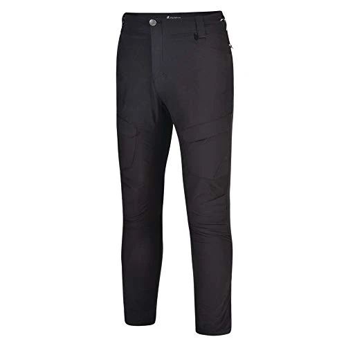 Mens Tuned in II Multi Pocket Walking Trousers in Black Nylon | Showerproof, Lightweight, Quick Dry, Breathable, Stretchy Cargo Pants