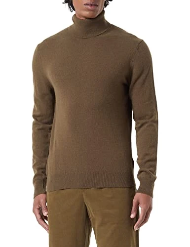 Men's TURTLE NECK SW. L/S 102HS2177 Sweater, Olive Green 7U2, S