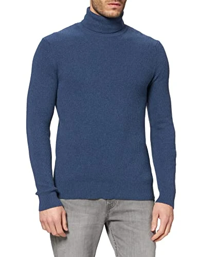 Men's Turtle Neck SW. L/S 102HS2241 Sweater, Blue 817, Medium