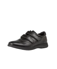 Mens Twin Velcro Strap Soft Smart Trainers (Black, 6) 11280-BLK-6 Mens Twin Velcro Strap Soft Smart Trainers (Black, 6) 11280-BLK-6