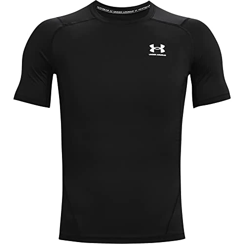 Mens UA HG Armour Comp SS, short-sleeved sports t-shirt for men, comfortable and lightweight gym clo