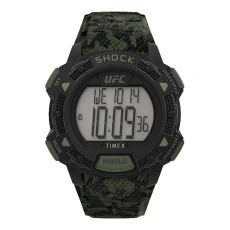 Mens Ufc Core Shock 45Mm Resin Strap Watch - Black