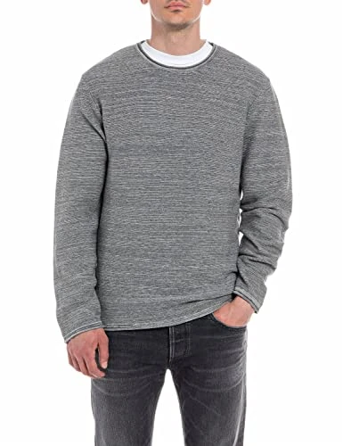 Men's Uk2762 Sweater, 010 Mouline' Light Grey/Grey, S